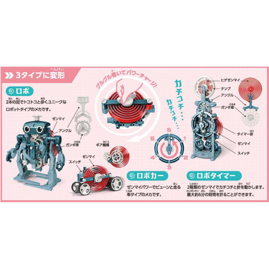 Elekit MR-9115 Robo Taimi Kit - DIY science building toy - Japan Trend Shop