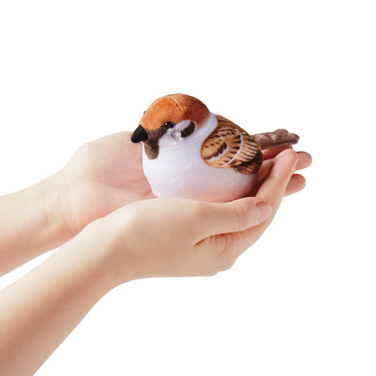 Sparrow Tear Mini Pouch - Plush container for small items - Japan Trend Shop