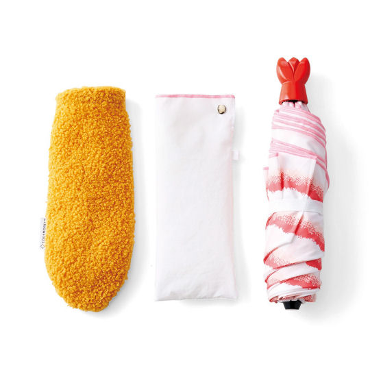 Fried Shrimp Folding Umbrella - Sea creature-themed rain protection - Japan Trend Shop