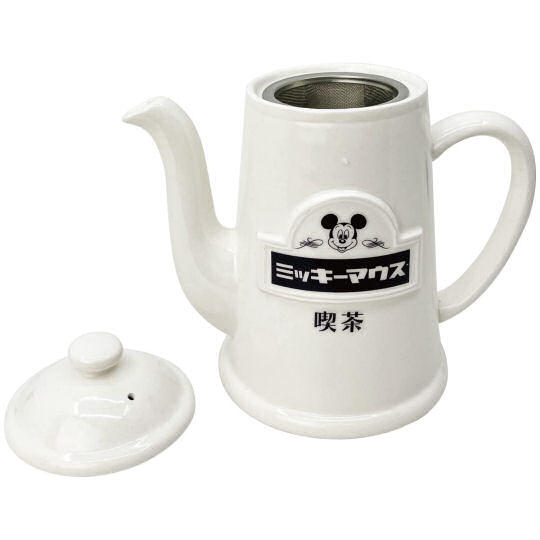 Mickey Mouse Kissaten Teapot - Disney character theme vintage coffee shop porcelain kettle - Japan Trend Shop
