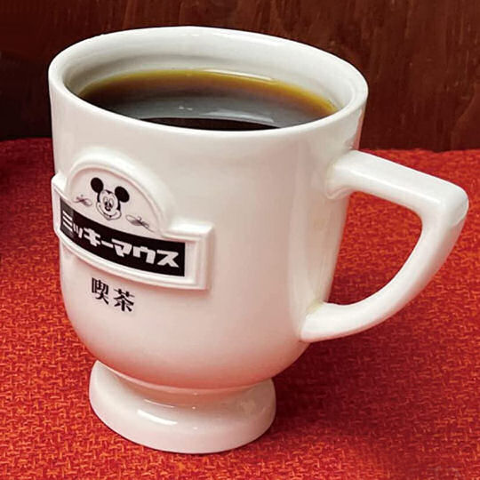 Mickey Mouse Kissaten Mug - Vintage Japanese coffee shop Disney theme cup - Japan Trend Shop