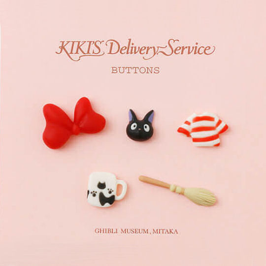 Ghibli Museum Kiki's Delivery Service Button Collection - Studio Ghibli anime clothing accessories - Japan Trend Shop