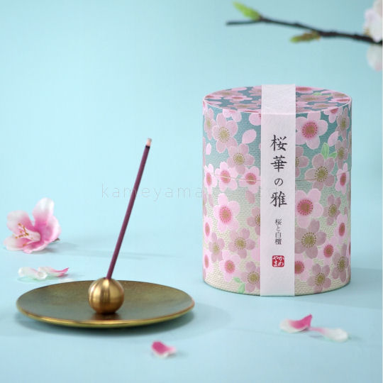 Kameyama Ouka no Miyabi Cherry Blossom Incense - Traditional Japanese cherry tree and sandalwood scent - Japan Trend Shop