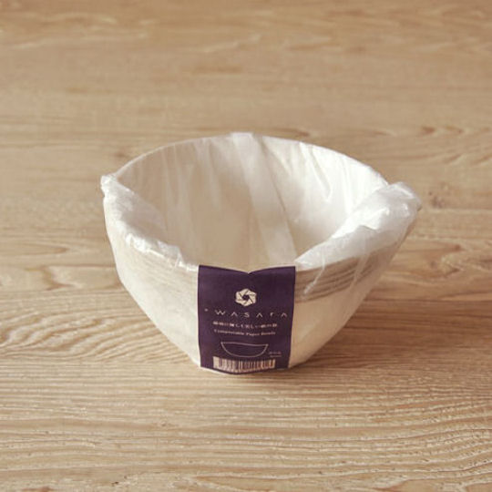 Wasara Paper Bowl Set - High-quality disposable tableware - Japan Trend Shop
