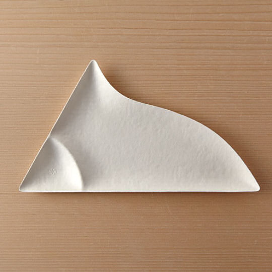 Wasara Triangle Paper Plate Set - High-quality disposable tableware - Japan Trend Shop