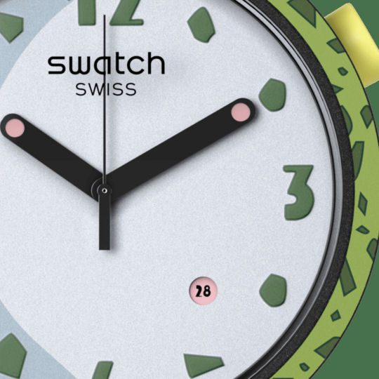 Swatch x Dragon Ball Z Cell x Swatch Watch - Manga-anime character wristwatch - Japan Trend Shop