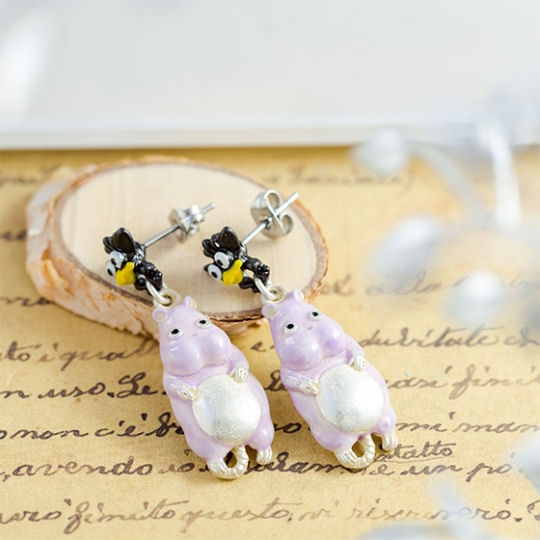 Spirited Away Boh Baby Mouse and Yu-Bird Earrings