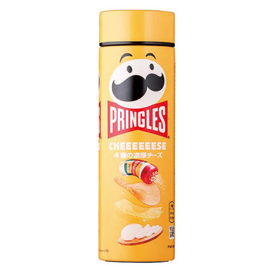 Pringles Cheeeeeese Vacuum Flask - Snack container-shaped insulated drink bottle - Japan Trend Shop