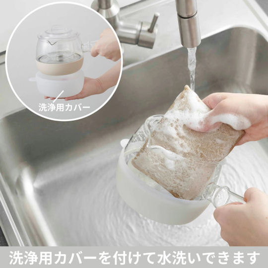 Vitantonio Glass Kettle Kyusu - Modern design water boiler and base - Japan Trend Shop