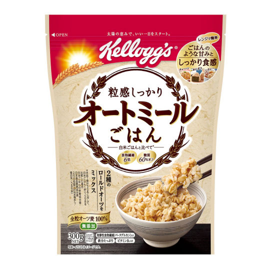 Kellogg's Firm Grain Oatmeal (Pack of 3) - Japan rolled oats cereal - Japan Trend Shop