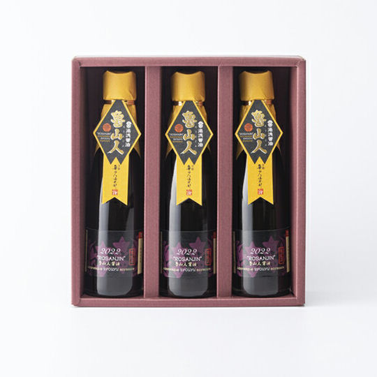 Marushin Honke Premium Yuasa Soy Sauce Rosanjin (3 Bottles) - All-natural gourmet Japanese condiment set - Japan Trend Shop