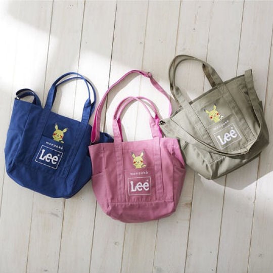 monpoké Lee Double Name Pokemon Tote Bag - Pikachu character design everyday cotton bag - Japan Trend Shop