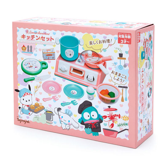 Sanrio Characters Kitchen Set - Cinnamoroll, Pochacco, Hangyodon cooking play set - Japan Trend Shop