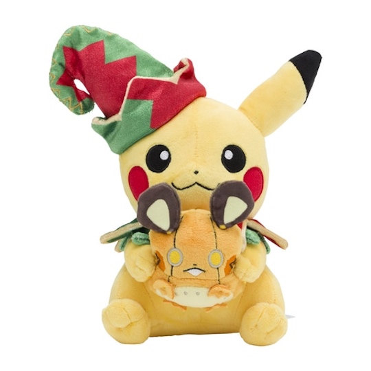 Pokemon Christmas Toy Factory Pikachu and Dedenne Toy - Nintendo game/anime character cuddly toys - Japan Trend Shop