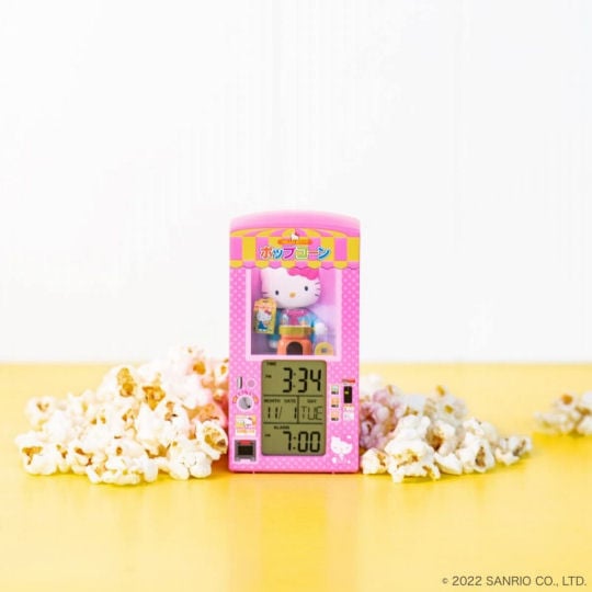 Hello Kitty Popcorn Stand Alarm Clock - Arcade game miniature nightstand clock - Japan Trend Shop