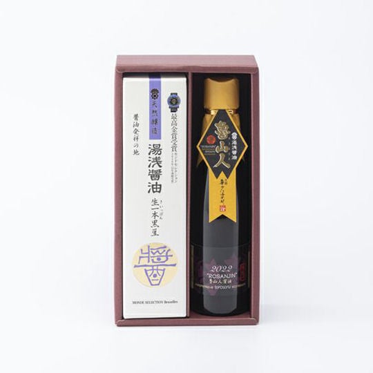 Marushin Honke Premium Yuasa Soy Sauce Rosanjin Set (2 Bottles) - All-natural gourmet Japanese condiment - Japan Trend Shop