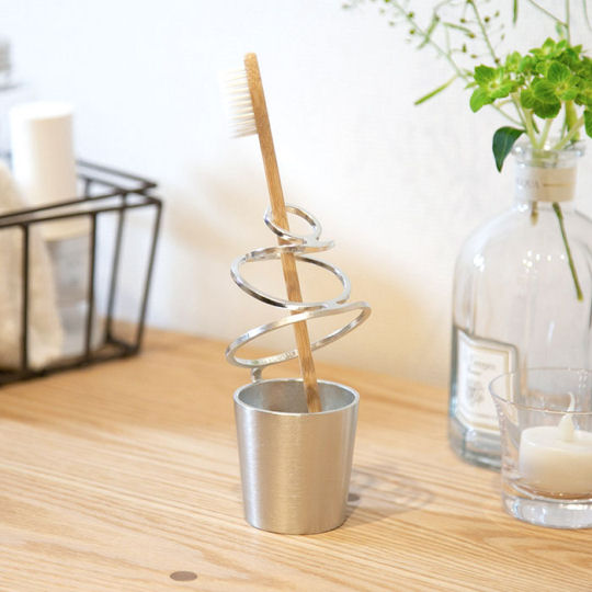 Nousaku Hoop Tin Vase - Japanese tinware, geometrically shaped flower receptacle - Japan Trend Shop