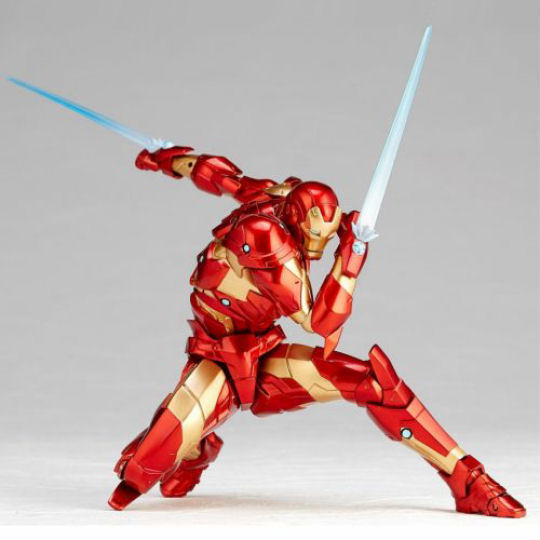 Kaiyodo Amazing Yamaguchi Iron Man Figure - Marvel superhero model by Katsuhisa Yamaguchi - Japan Trend Shop