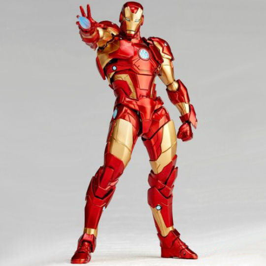 Kaiyodo Amazing Yamaguchi Iron Man Figure - Marvel superhero model by Katsuhisa Yamaguchi - Japan Trend Shop