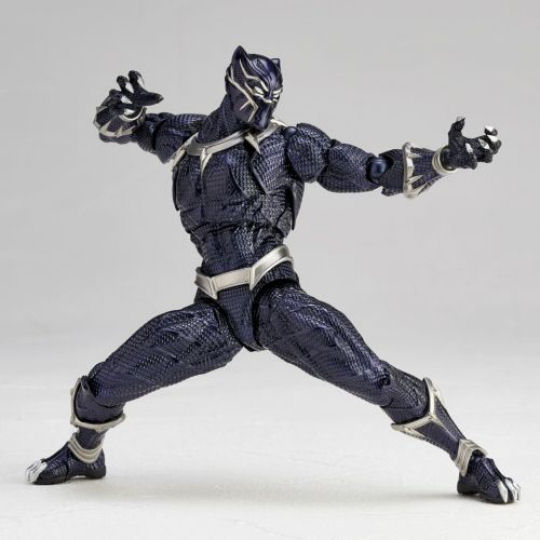 Kaiyodo Amazing Yamaguchi Black Panther Figure - Classic Marvel model by Katsuhisa Yamaguchi - Japan Trend Shop