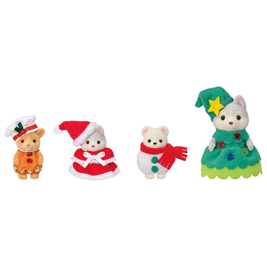 Sylvanian Families Happy Christmas Friends Set - Seasonal animal dolls - Japan Trend Shop
