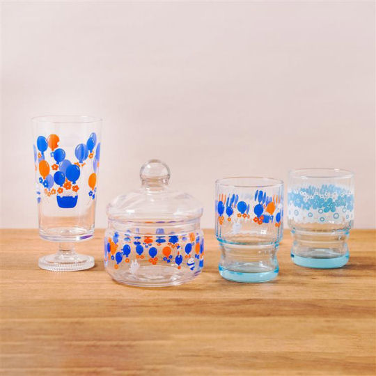 Aderia Retro Mizutama Balloon Glasses - 1970s-style vintage glassware set - Japan Trend Shop