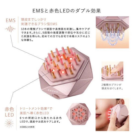 Lourdes EMS Lift Brush - Face and body electric muscle stimulation care device - Japan Trend Shop