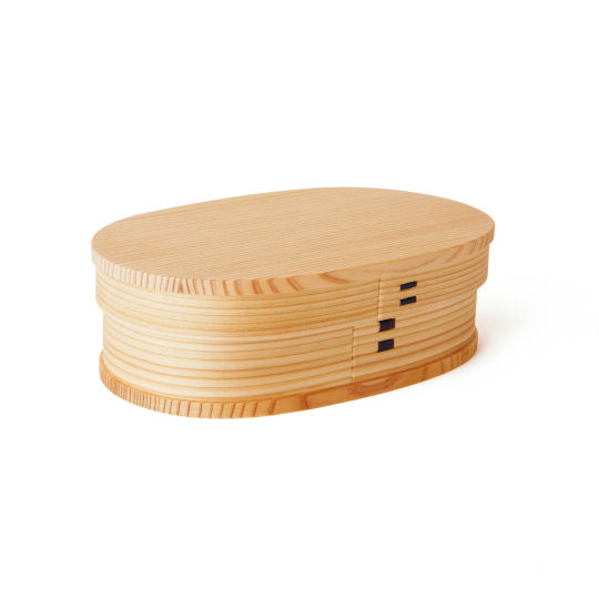 Odate Oval Magewappa Bento Box - Traditional steam-bending wood lunchbox - Japan Trend Shop