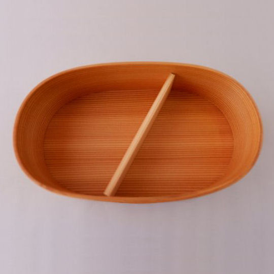 Odate Oval Magewappa Bento Box - Traditional steam-bending wood lunchbox - Japan Trend Shop