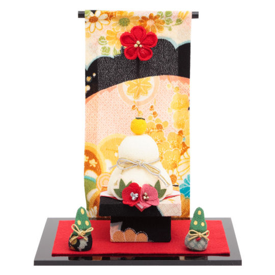 Kyugetsu New Year Decorations Mini Kagami Mochi Set - Traditional Japanese Oshogatsu ornament - Japan Trend Shop