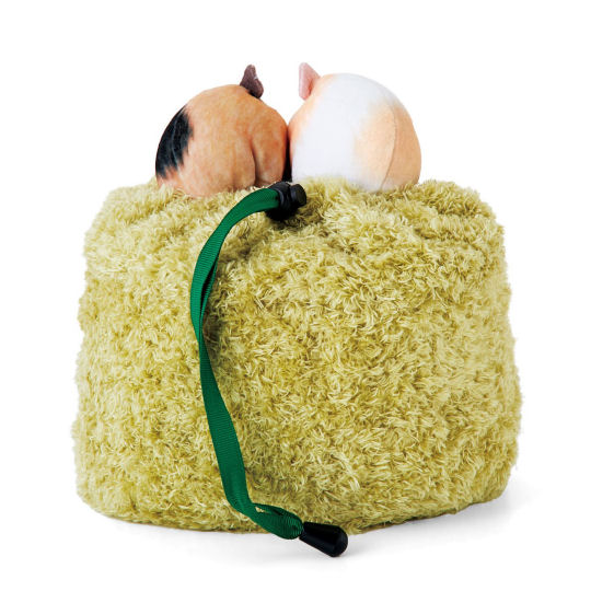 Guinea Pigs Eating Grass Drawstring Bag - Cute animals theme cinch bag - Japan Trend Shop