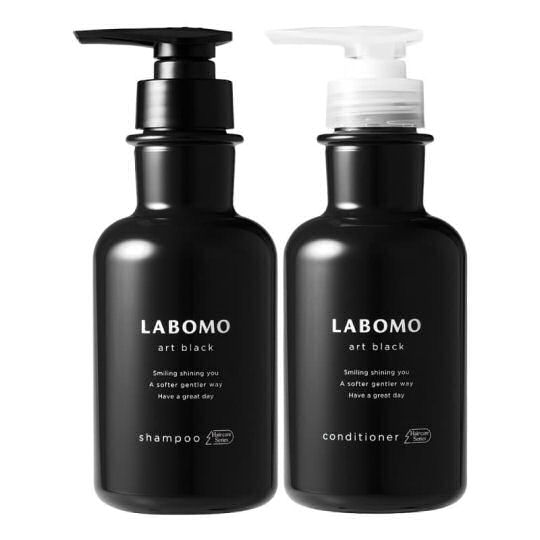 Labomo Art Black Shampoo & Conditioner - Rich foam hair repair treatment for men - Japan Trend Shop