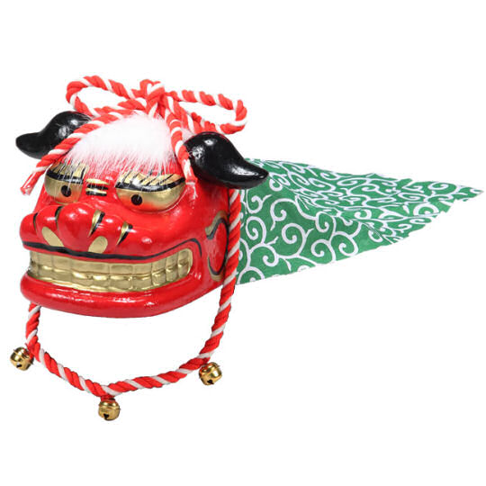 Lion Mask Ornament - Traditional Japanese New Year decoration - Japan Trend Shop