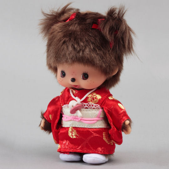 Kyugetsu Kimono Girl Bebichhichi - Traditional Japanese attire stuffed monkey toy - Japan Trend Shop