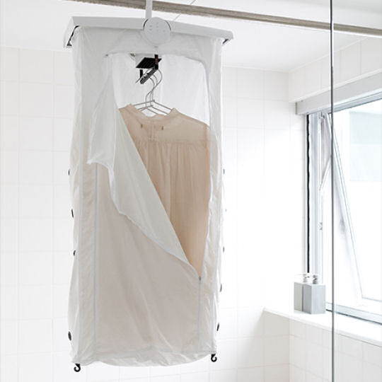 PlusMinusZero Compact Hanging Clothes Dryer - Portable indoor laundry drying appliance - Japan Trend Shop