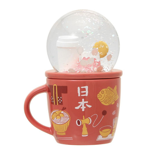 Starbucks Collectible Japan Cup and Snow Globe - Coffee shop chain Japanese mug and snow globe set - Japan Trend Shop