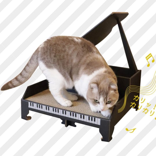 DIY Grand Piano for Cats - Feline pet paper craft set - Japan Trend Shop