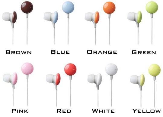 Sundries Colors Kopfhörer - Kanalartige Kopfhörer als kunterbunte Smarties - Japan Trend Shop