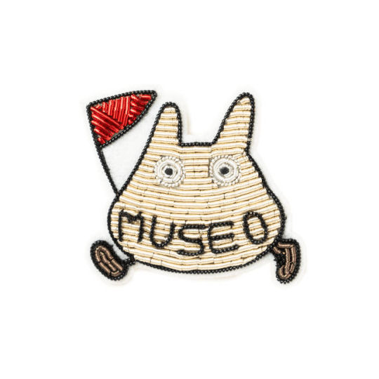 Ghibli Museum Totoro Metal Embroidered Brooch - Anime museum fashion accessory - Japan Trend Shop