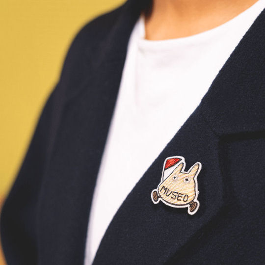 Ghibli Museum Totoro Metal Embroidered Brooch - Anime museum fashion accessory - Japan Trend Shop