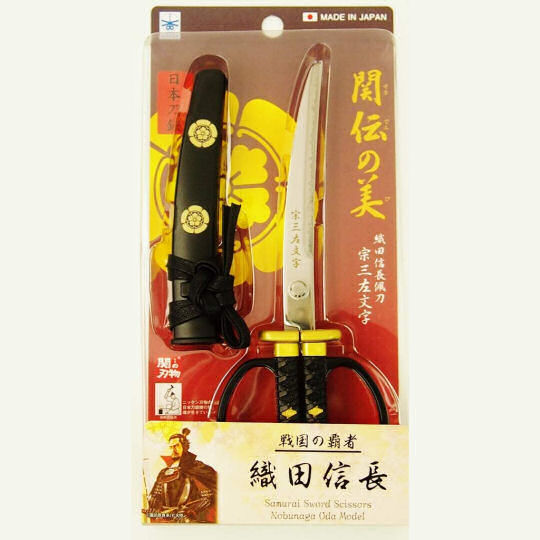 Nikken Oda Nobunaga Samurai Sword Scissors - Warlord katana design cutting blades - Japan Trend Shop