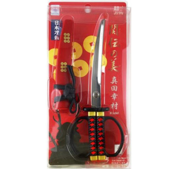 Nikken Sanada Yukimura Samurai Sword Scissors - Famous swordsman katana design cutting blades - Japan Trend Shop