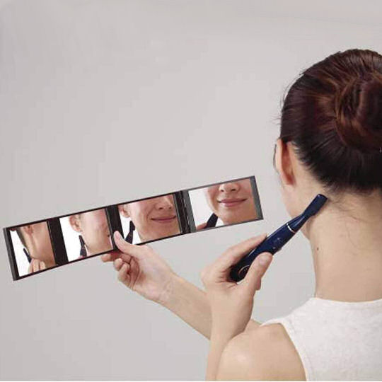 Four-Way Folding Mirror - Handheld and tabletop multifaceted mirror - Japan Trend Shop