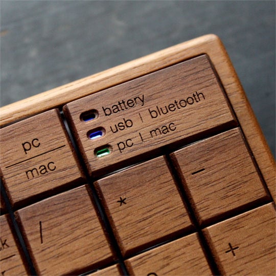 Hacoa Full Ki-Board Wireless - Natural wood portable computer keyboard - Japan Trend Shop