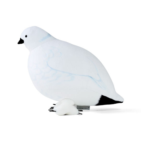 Fluffy Ptarmigan Cushion - Soft life-size bird design - Japan Trend Shop