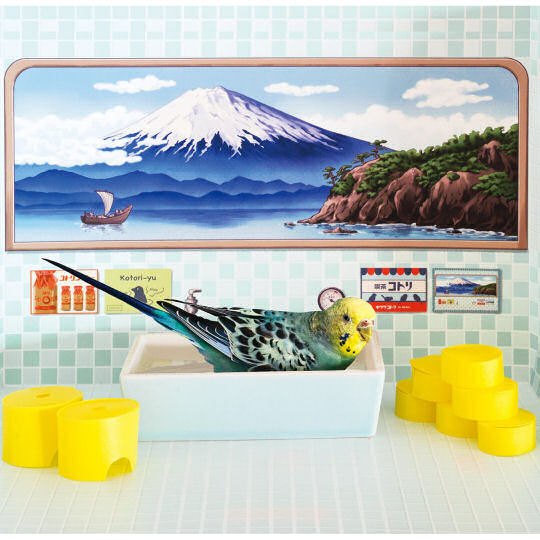 Bird Sento Bath - Japanese public bathhouse-themed pet parakeet accessory - Japan Trend Shop