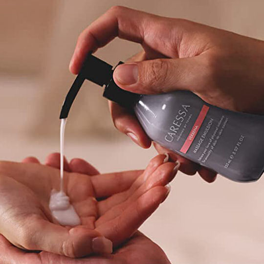 Caressa Massage Emulsion Verbena - Milky lotion skincare - Japan Trend Shop