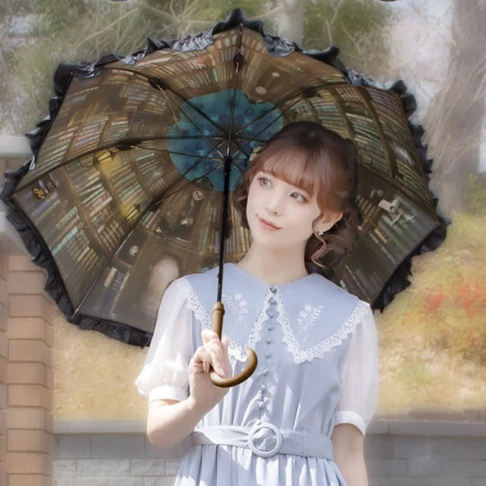 Mahoubu Ministry of Magic Umbrella-Parasol - Goth and magic design sun and rain protection - Japan Trend Shop