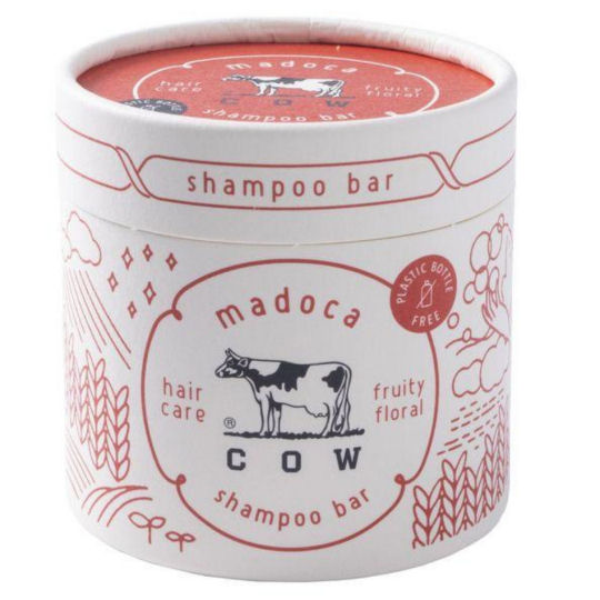 Madoca Cow Milk Shampoo Bar - Soap-shaped hair shampoo - Japan Trend Shop