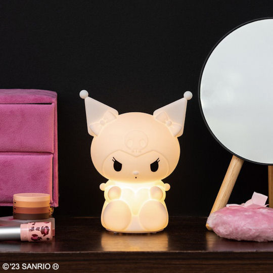Kuromi Nightlight - Sanrio character portable tabletop lamp - Japan Trend Shop